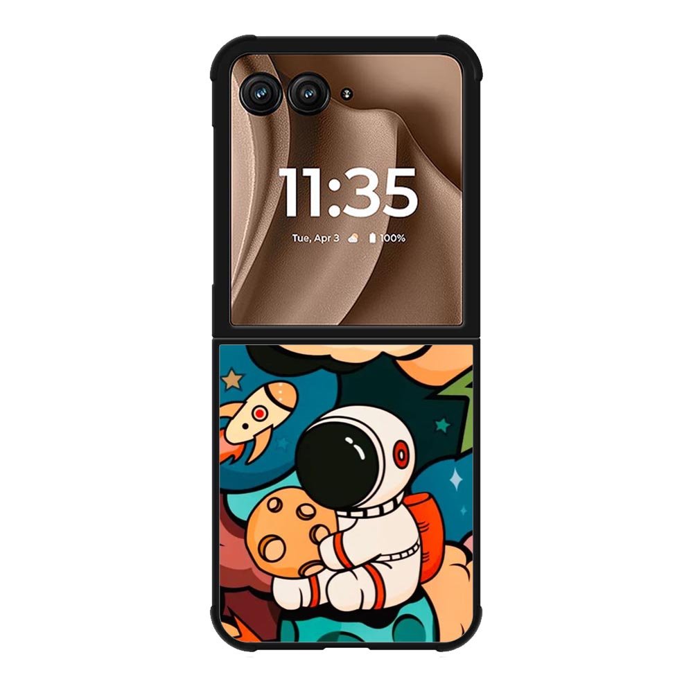 Cute Astronaut Hug The Planet Motorola Moto RAZR Plus 2025 Case OV8810