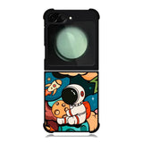 Cute Astronaut Hug The Planet Samsung Galaxy Z Flip 6 5G 2024 Case OV8810