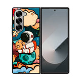 Cute Astronaut Hug The Planet Samsung Galaxy Z Fold 7 5G Case QC8810