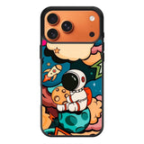Cute Astronaut Hug The Planet iPhone 17 Pro Max Case QC8810