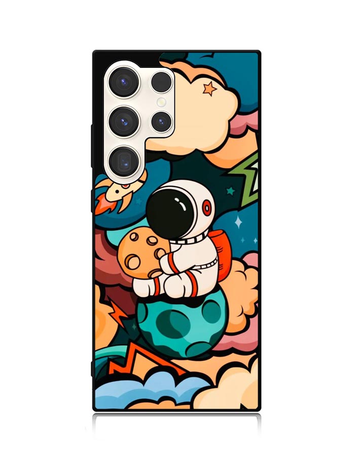 Cute Astronaut Hug The Planet Samsung Galaxy S24 Ultra 5G Case OV8810