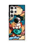 Cute Astronaut Hug The Planet Samsung Galaxy S25 Ultra 5G Case QC8810