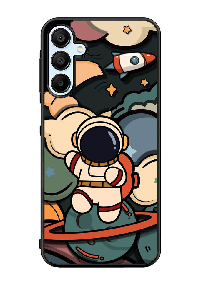 Cute Astronaut Run in Space Samsung Galaxy A35 5G Case OV8811