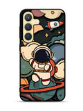 Cute Astronaut Run in Space Samsung Galaxy S24 FE 5G Case OV8811