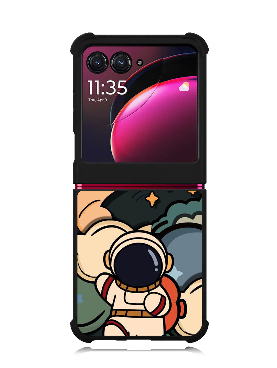 Cute Astronaut Run in Space Motorola Moto Razr Plus 2023 , Moto Razr+ 2023 Case OV8811