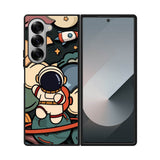 Cute Astronaut Run in Space Samsung Galaxy Z Fold 7 5G Case QC8811