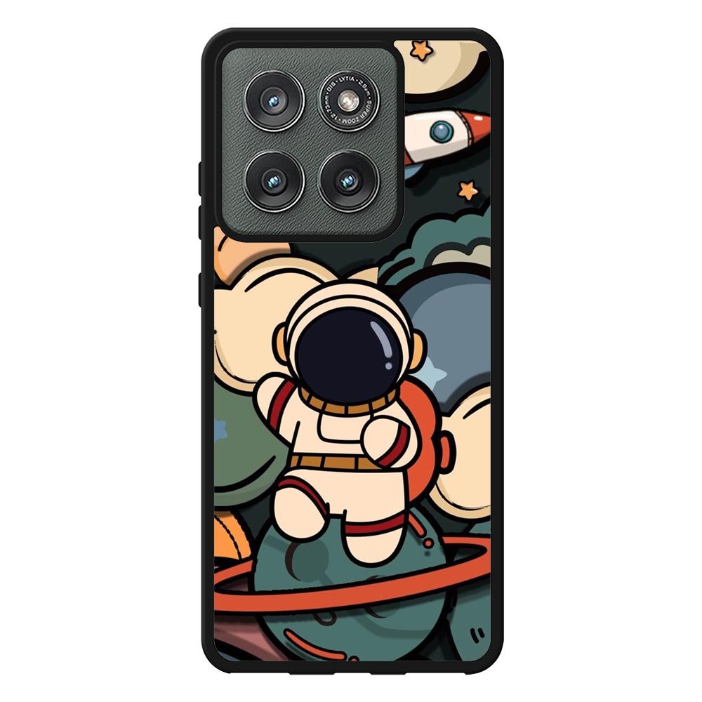 Cute Astronaut Run in Space Motorola Moto Edge 2025 Case QC8811
