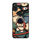 Cute Astronaut Run in Space Samsung Galaxy A07 Case QC8811
