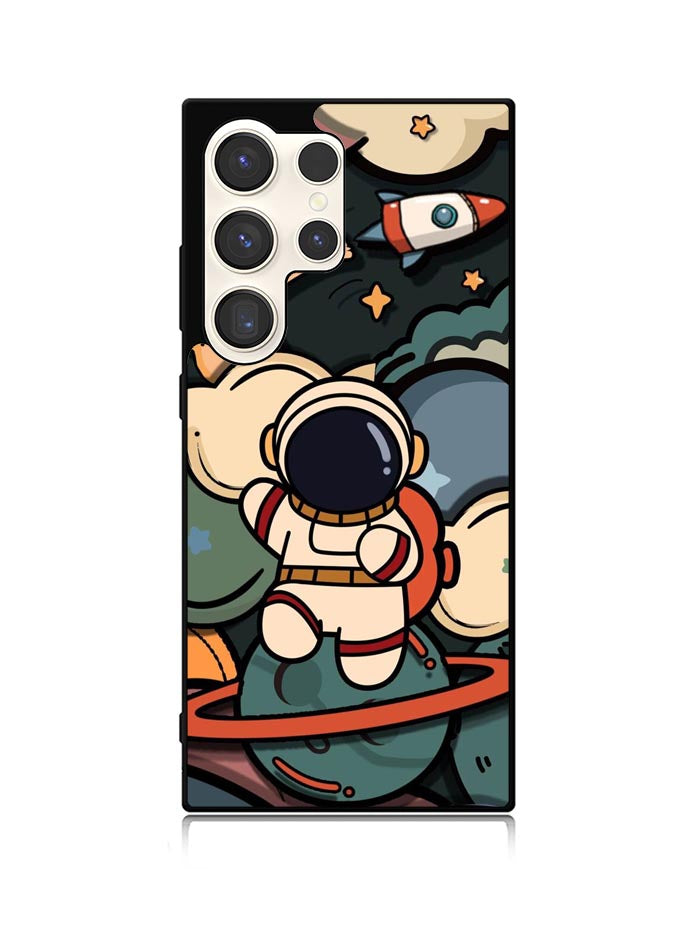 Cute Astronaut Run in Space Samsung Galaxy S25 Ultra 5G Case QC8811