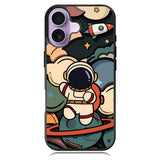Cute Astronaut Run in Space iPhone 17 Case OV8811