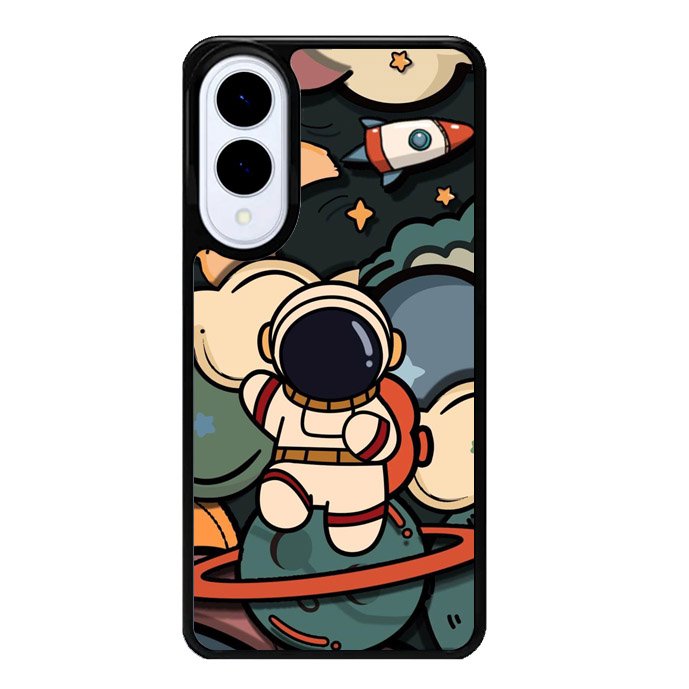 Cute Astronaut Run in Space Samsung Galaxy S25 Edge 5G Case OV8811
