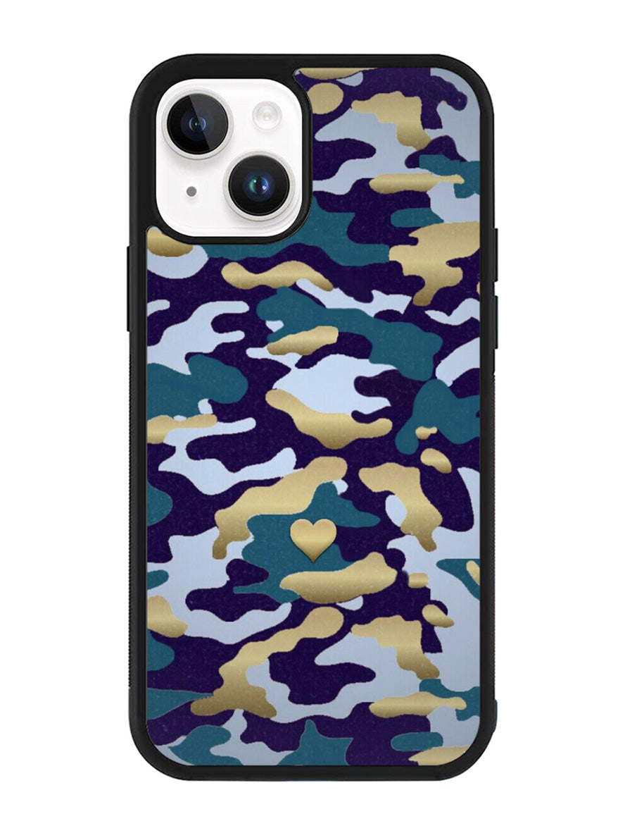 New Camo Heart iPhone 14 Plus Case QC8818