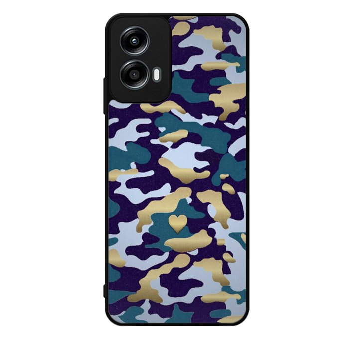 New Camo Heart Motorola Moto G Play 2024 Case OV8818