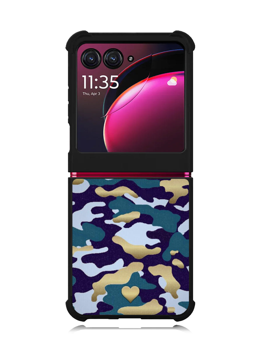 New Camo Heart Motorola Moto Razr Plus 2023 , Moto Razr+ 2023 Case OV8818