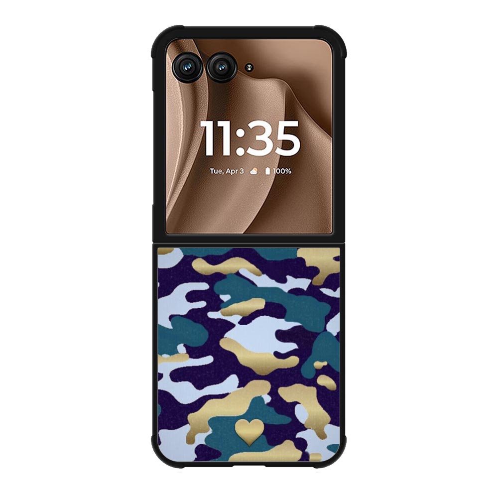 New Camo Heart Motorola Moto RAZR Plus 2025 Case OV8818