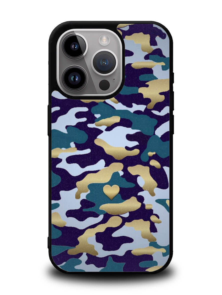 New Camo Heart iPhone 16 Pro Max Case QC8818