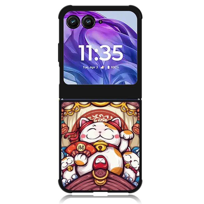 Cute Maneki Neko Motorola Moto Razr Plus 2024 , Moto Razr+ 2024 Case OV8850