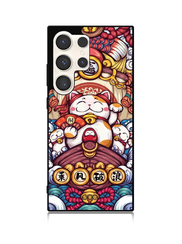 Cute Maneki Neko Samsung Galaxy S23 Ultra 5G Case QC8850