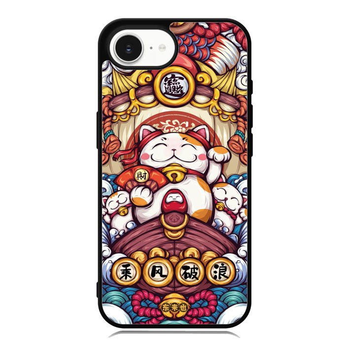 Cute Maneki Neko iPhone 16e Case OV8850