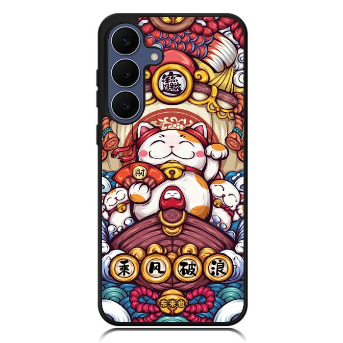 Cute Maneki Neko Samsung Galaxy S25 FE Case OV8850