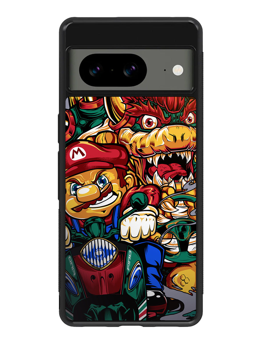 Mario Racing Brother Google Pixel 8 Case QC8852