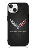 Corvette Logo Carbon iPhone 14 Case OV8844