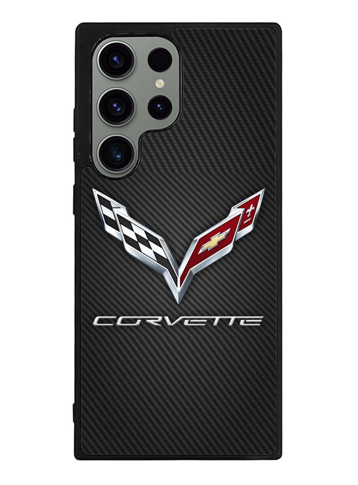 Corvette Logo Carbon 2nd Samsung Galaxy S23 Ultra 5G Case