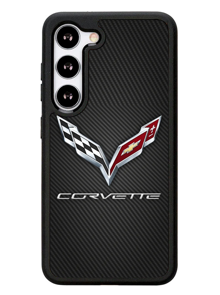 Corvette Logo Carbon 2nd Samsung Galaxy S23 5G Case