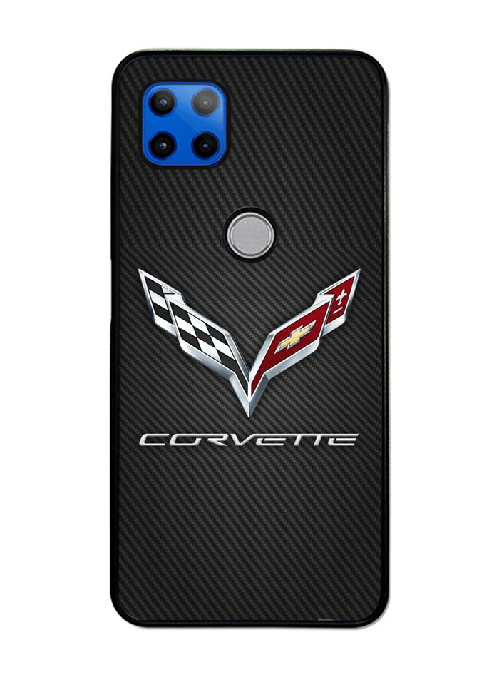 Corvette Logo Carbon 2nd Motorola Moto G 5G Case , Moto One 5G Ace Case