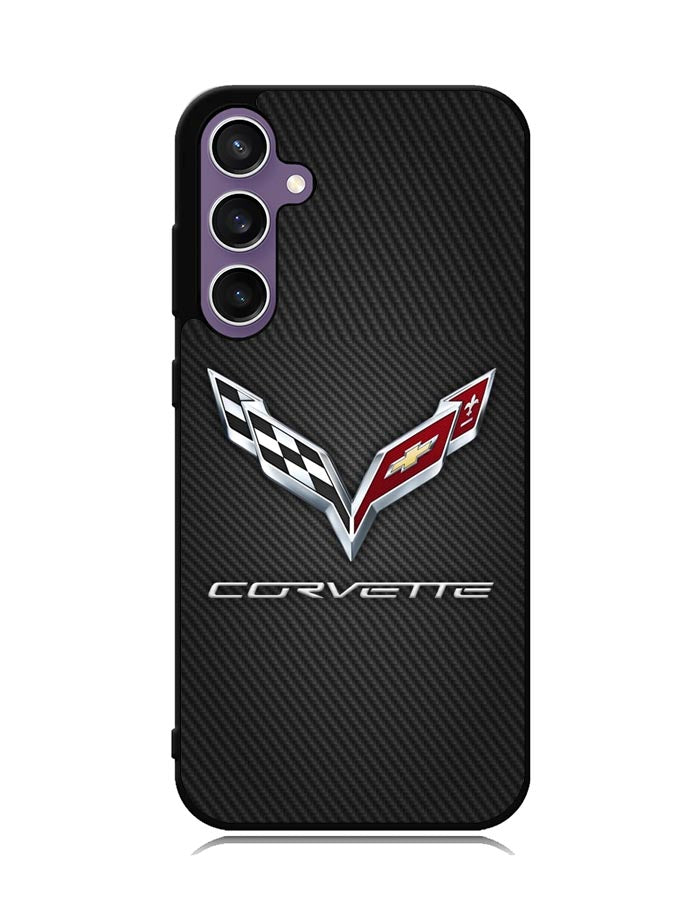 Corvette Logo Carbon 2nd Samsung Galaxy S23 FE 5G Case