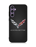 Corvette Logo Carbon 2nd Samsung Galaxy S23 FE 5G Case