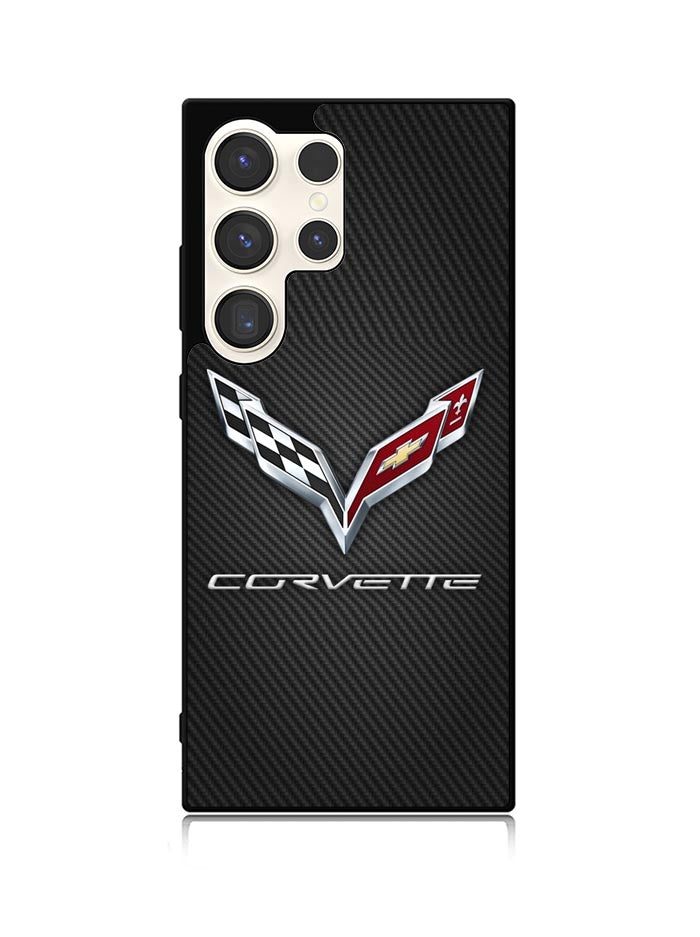 Corvette Logo Carbon 2nd Samsung Galaxy S24 Ultra 5G Case
