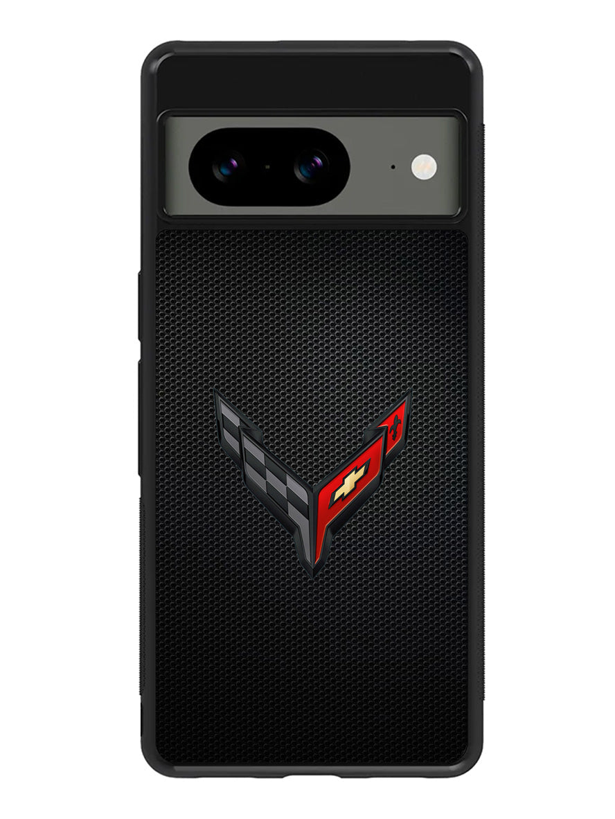 C8 Carbon Logo Google Pixel 8 Case QC8842