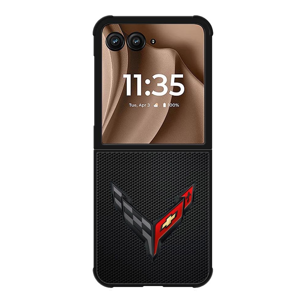 C8 Carbon Logo Motorola Moto RAZR Plus 2025 Case OV8842