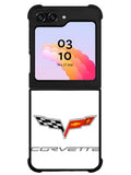 Corvette Logo White Background Samsung Galaxy Z Flip 5 5G 2023 Case OV8847