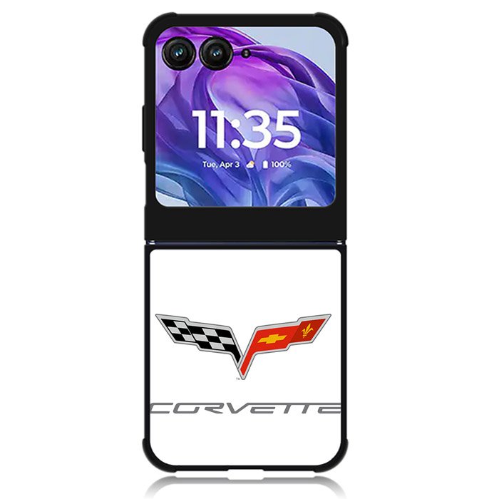 Corvette Logo White Background Motorola Moto Razr Plus 2024 , Moto Razr+ 2024 Case OV8847