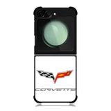 Corvette Logo White Background Samsung Galaxy Z Flip 6 5G 2024 Case OV8847