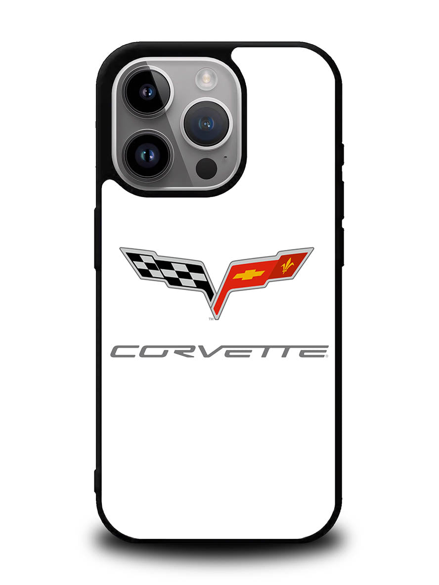 Corvette Logo White Background iPhone 16 Pro Case OV8847