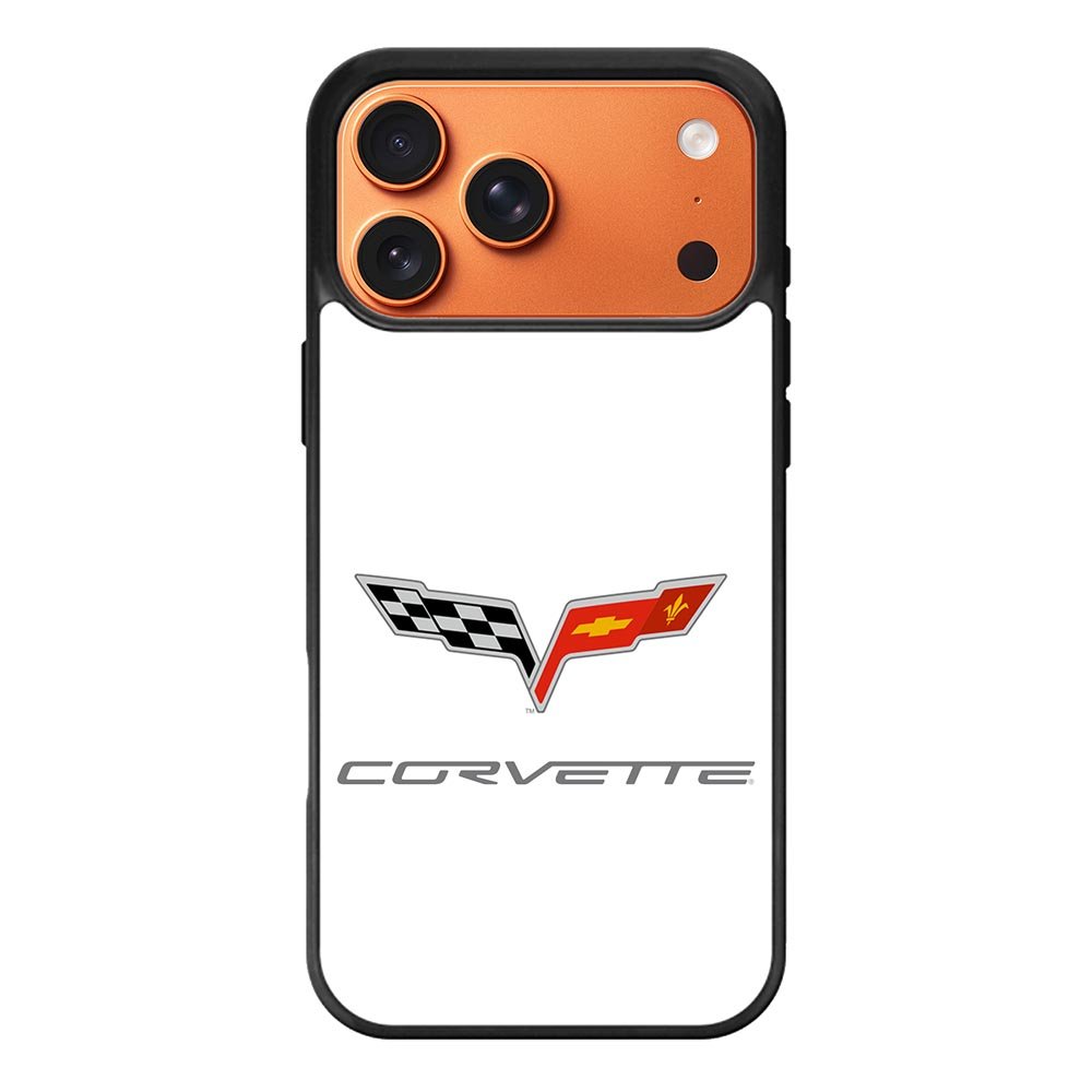Corvette Logo White Background iPhone 17 Pro Max Case OV8847