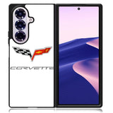 Corvette Logo White Background Samsung Galaxy Z Fold 7 Case OV8847