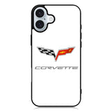 Corvette Logo White Background iPhone 16 Case QC8847