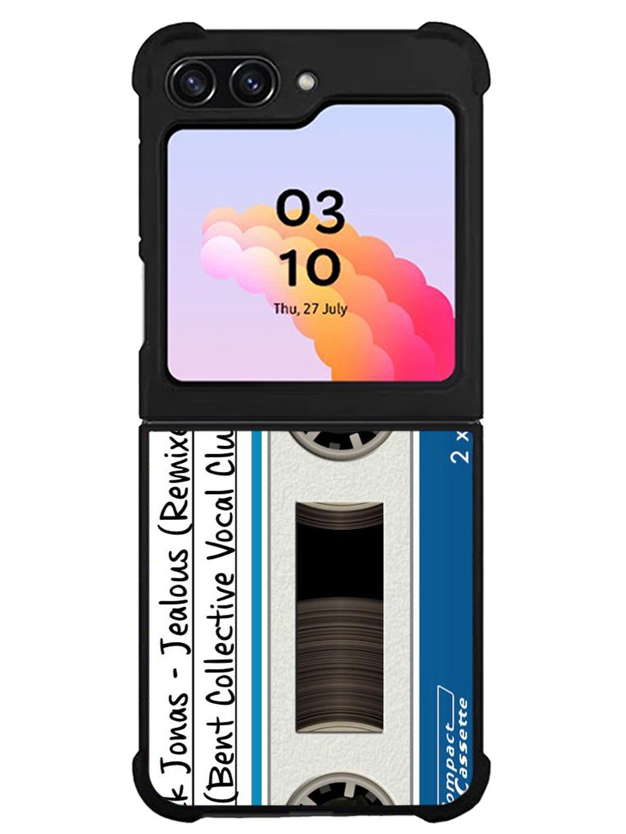 Retro Compact Cassette Tape Samsung Galaxy Z Flip 5 5G 2023 Case OV8858
