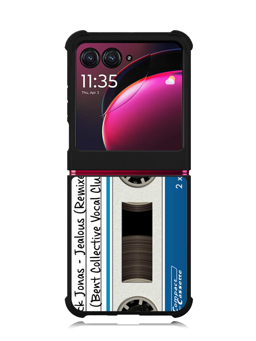 Retro Compact Cassette Tape Motorola Moto Razr Plus 2023 , Moto Razr+ 2023 Case OV8858