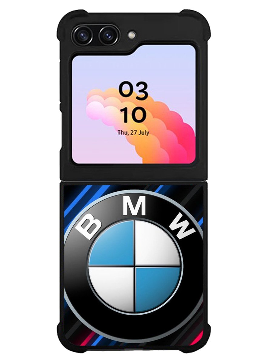 BMW Logo Red Blue Line Samsung Galaxy Z Flip 5 5G 2023 Case OV11174