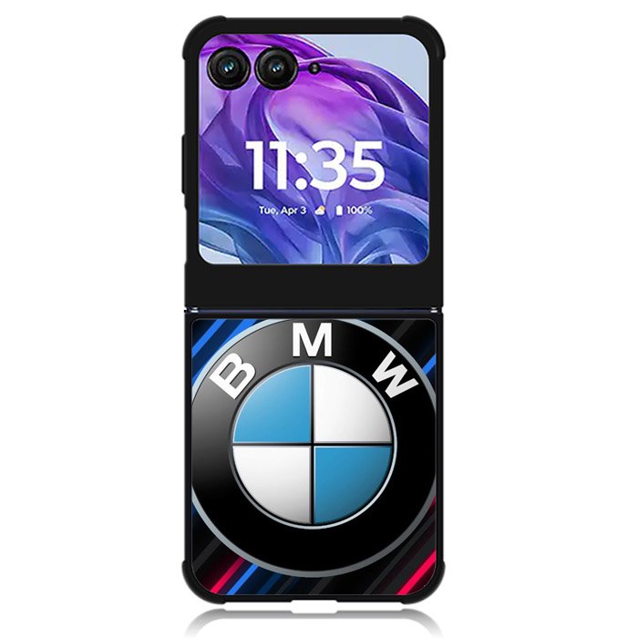 BMW Logo Red Blue Line Motorola Moto Razr Plus 2024 , Moto Razr+ 2024 Case OV11174