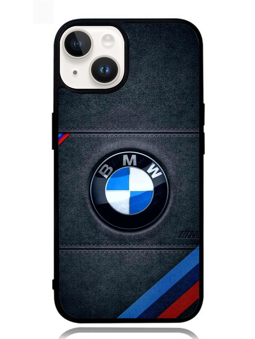 BMW Logo Leather iPhone 14 Case OV11172