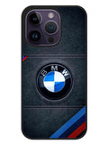 BMW Logo Leather iPhone 14 Pro Case OV11172