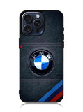 Bmw Logo Leather iPhone 15 Pro Max Case