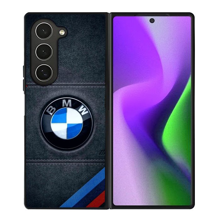 Bmw Logo Leather Samsung Galaxy Z Fold 6 Case