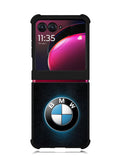 BMW Blue Glow Logo Motorola Moto Razr Plus 2023 , Moto Razr+ 2023 Case OV11164